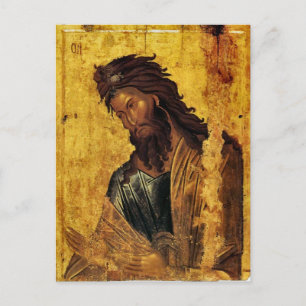 Johannes de Doper Orthodox Icoon Briefkaart