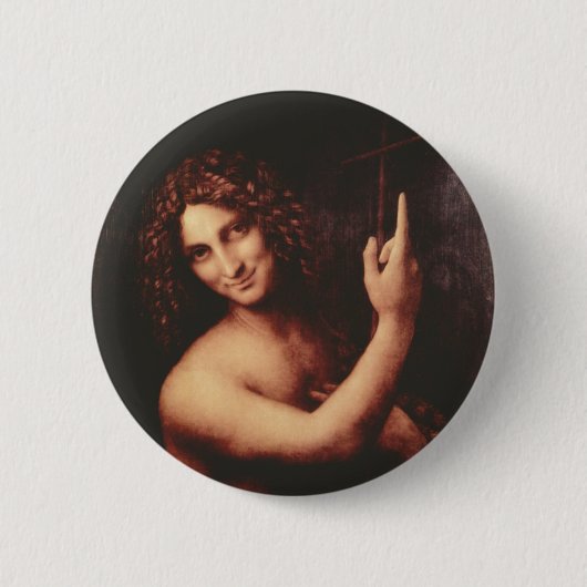 Johannes de Doper Ronde Button 5,7 Cm (Voorkant)