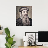 Johannes Gutenberg - Inventor Poster (Thuiskantoor)
