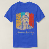 Johannes Gutenberg Printer Blacksmith Retro T T-shirt (Design voorkant)