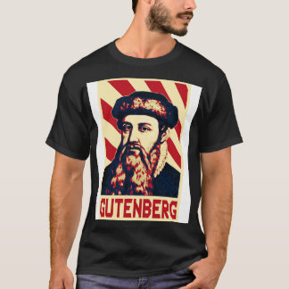 Johannes Gutenberg Retro T-shirt
