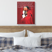Johannes Paulus II over het leven. Canvas Afdruk (Insitu (Slaapkamer))