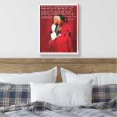 Johannes Paulus II over het leven. Canvas Afdruk (Insitu (Slaapkamer))