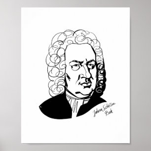 Johannes Sebastian Bach Poster