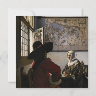 Johannes Vermeer - Agent met een Laughing Girl Kaart