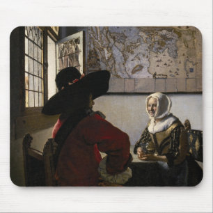 Johannes Vermeer - Agent met een Laughing Girl Muismat