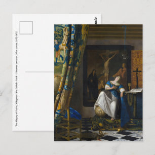Johannes Vermeer - Allegory of Faith Briefkaart