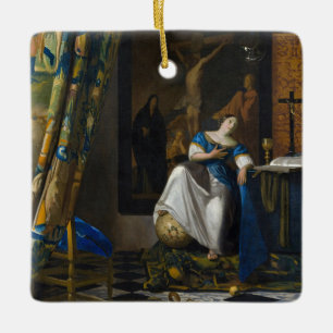 Johannes Vermeer - Allegory of Faith Keramisch Ornament