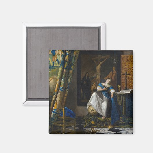 Johannes Vermeer - Allegory of Faith Magneet (Voorkant / Achterkant)