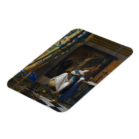 Johannes Vermeer - Allegory of Faith Magneet (Linkerzijde)