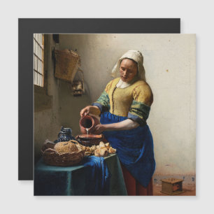 Johannes Vermeer - Carte magnétique Milkmaid