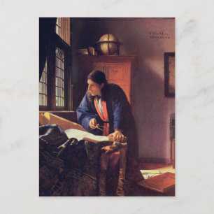 Johannes Vermeer - Carte Postale Geographer