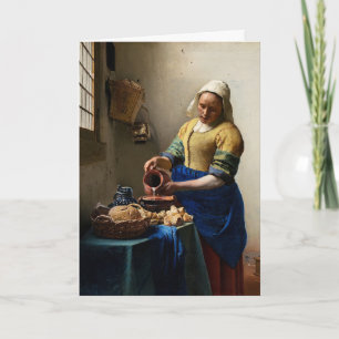Johannes Vermeer - Carte Postale Milkmaid