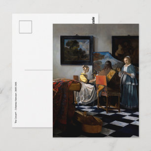 Johannes Vermeer - concert Briefkaart