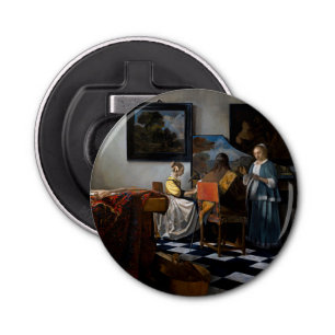 Johannes Vermeer - concert Button Flesopener