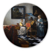 Johannes Vermeer - concert Keramische Knop (Voorkant)