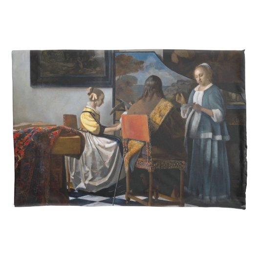 Johannes Vermeer - concert Kussensloop (Voorkant)