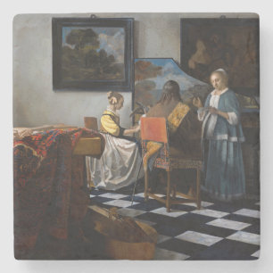 Johannes Vermeer - concert Stenen Onderzetter