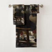 Johannes Vermeer - De Allegory of Painting Bad Handdoek (Insitu)