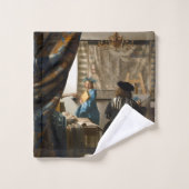 Johannes Vermeer - De Allegory of Painting Bad Handdoek (Wasdoekje)