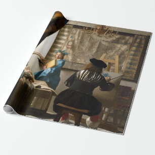 Johannes Vermeer - De Allegory of Painting Cadeaupapier