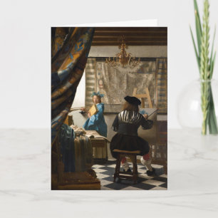 Johannes Vermeer - De Allegory of Painting Kaart