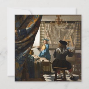 Johannes Vermeer - De Allegory of Painting Kaart