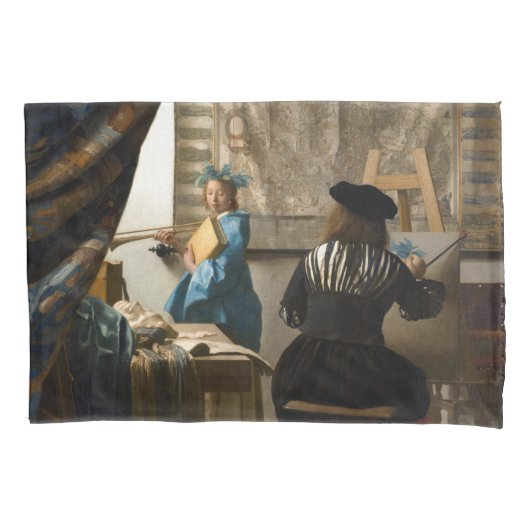 Johannes Vermeer - De Allegory of Painting Kussensloop (Voorkant)