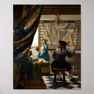 Johannes Vermeer - De Allegory of Painting Poster