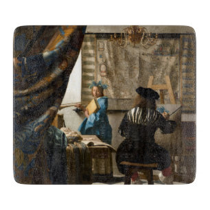 Johannes Vermeer - De Allegory of Painting Snijplank