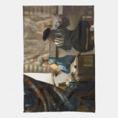Johannes Vermeer - De Allegory of Painting Theedoek (Verticaal)