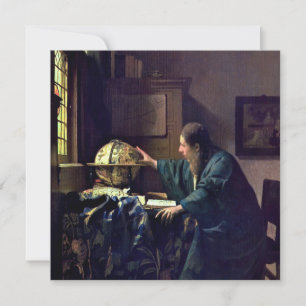 Johannes Vermeer - De Astronomer Bedankkaart