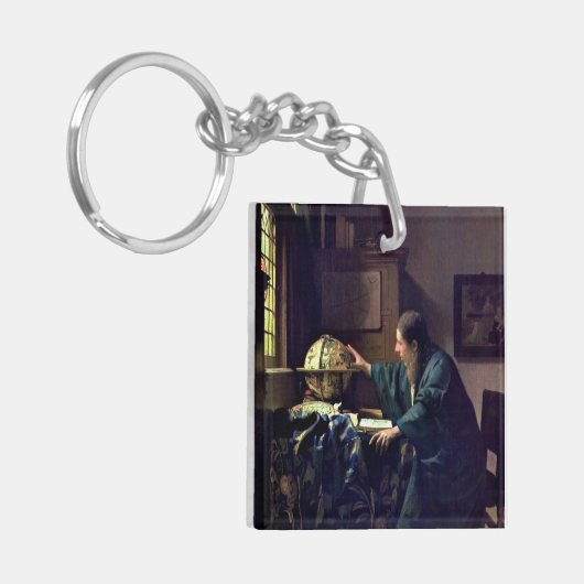 Johannes Vermeer - De Astronomer Sleutelhanger (Voorkant Links)