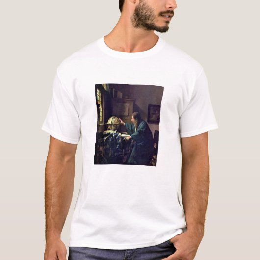 Johannes Vermeer - De Astronomer T-shirt (Voorkant)