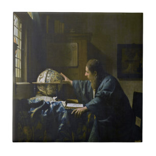 Johannes Vermeer - De Astronomer Tegeltje