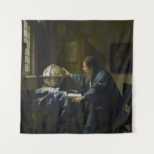 Johannes Vermeer - De Astronomer Wandkleed