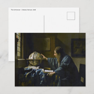 Johannes Vermeer - De Astronoom Briefkaart