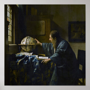 Johannes Vermeer - De Astronoom Poster
