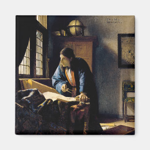 Johannes Vermeer - De Geograaf Magneet
