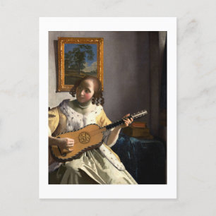 Johannes Vermeer - De gitarist Briefkaart