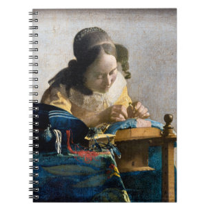 Johannes Vermeer - De Kantwerkster Notitieboek