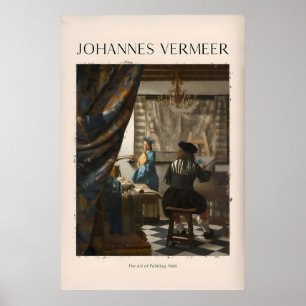 Johannes Vermeer De Kunst van het Schilderen666 Al Poster