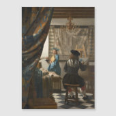 Johannes Vermeer, De kunst van het schilderen Magnetische Uitnodiging (Voorkant)