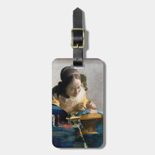 Johannes Vermeer - De Lacemaker Bagagelabel