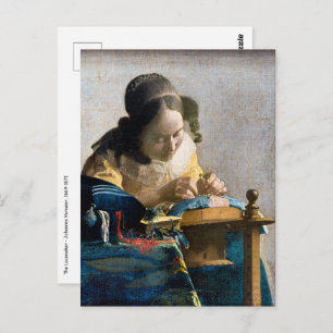 Johannes Vermeer - De Lacemaker Briefkaart