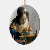 Johannes Vermeer - De Lacemaker Keramisch Ornament (Rechts)