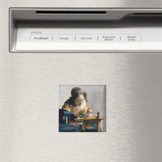 Johannes Vermeer - De Lacemaker Magneet (Insitu (Vaatwasser))