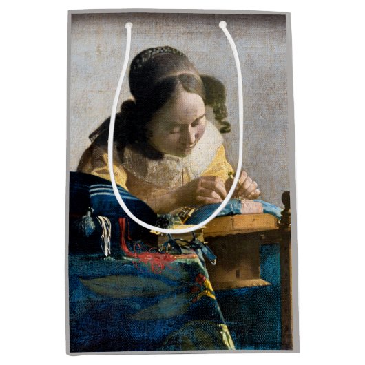 Johannes Vermeer - De Lacemaker Medium Cadeauzakje (Voorkant)