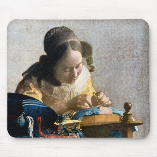 Johannes Vermeer - De Lacemaker Muismat (Voorkant)