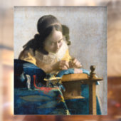 Johannes Vermeer - De Lacemaker Raamsticker (Vel 2)
